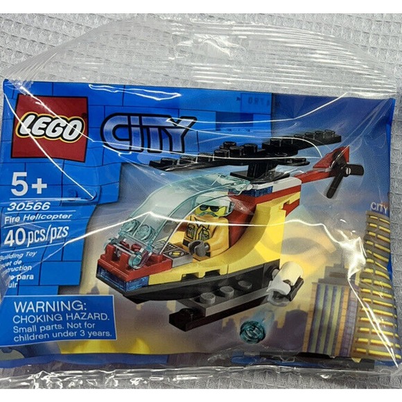 LEGO City Fire Helicopter 30566 Ages 5+ 40 Pieces NEW FACTORY SEALED Polybag - Picture 1 of 4